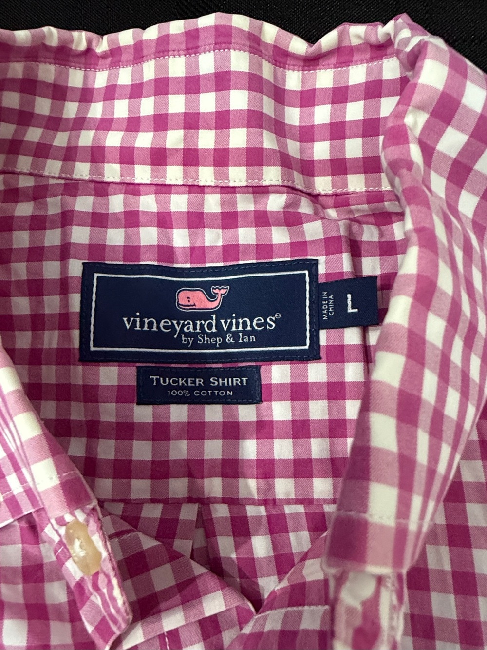Vineyard Vines Gingham Button-Down Shirt - Blue and Pink - Picture 2 of 4
